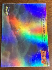 1999 Topps Pokemon The First Movie #41 The Future Looks Bright Rainbow Foil Blue picture