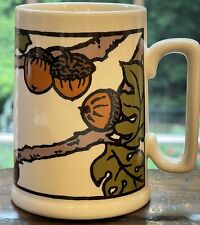 Peet's Coffee Mug Cup Arts & Crafts Press Yoshiko Yamamoto Oak Leaves & Acorns picture