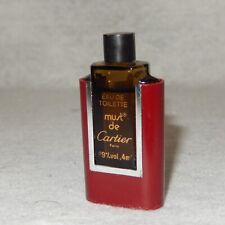 Vintage MUST De CARTIER Miniature Bottle Eau De Toilette Parfum 4ml picture