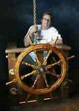 NEW 36 inches Pirates wonderful home decor Ship Wheel Wooden Captain Boat Gaston picture