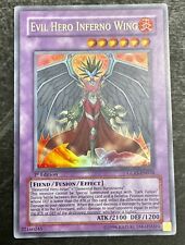 Yu-Gi-Oh Evil Hero Inferno Wing GLAS-EN038 2007 1st Edition Ultimate Rare NM picture