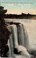 Horse Shoe Falls Goat Island Niagara Waterfall 1924 Cancel Pm Terrapin Postcard picture