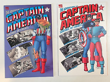 Marvel Comics ADVENTURES OF CAPTAIN AMERICA LOT #3 4 TPB GRAPHIC NOVEL VFNM 1991 picture