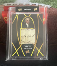 2022 Pieces of the Past James Madison Handwritten Relic Beckett cert on back picture