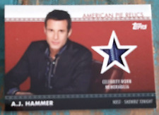 A. J. HAMMER / SHOWBIZ TONIGHT HOST ~ 2011 TOPPS / AMERICAN PIE RELICS #APR-2 picture