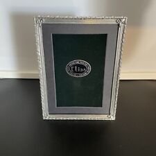 ELIAS EXTRA FINE PEWTER & SILVER Standing PICTURE FRAME, No Glass (G) picture