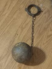 Ball And Chain Iron Shackles prison historic 1700s chain gang picture