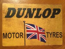 Tin Sign Vintage Dunlop Motor Tyres picture