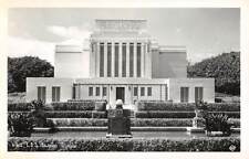LAIE, OAHU, HAWAII, L.D.S. LATTER-DAY SAINTS MORMON TEMPLE, REAL PHOTO PC 1940's picture