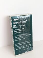 Vintage Box of 12 pcs Pentel Techniclick 0.7mm Mechanical Pencil PD107T GREEN  picture