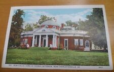 Vtg Monticello Postcard Home Of Thomas Jefferson Near Charlottesville VA 765 picture