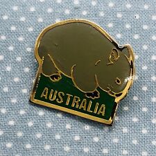Vtg Australia Wombat Souvenir Epoxy Enamel Lapel Pin picture