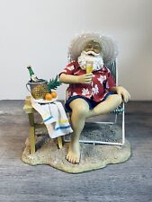 Vintage Kurt S Adler Christmas Beach Santa Drinking On The Beach Figure  picture