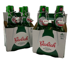 8 Empty Grolsch Swing Top Green Beer Bottles w/Seals 15.2 fl oz Home Brewing picture