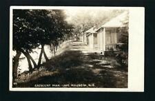 McFarland Wisconsin WI 1925 RPPC Hill Path Crescent Park Cabin Row Lake Waubesa picture