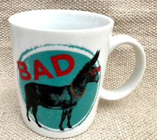 Coffee Mug Cup Bad Donkey Ass White Sunglasses Turquoise Paladone Red Circle picture