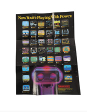 NOS Vtg 80s Original Nintendo Entertainment System NES Video Game Poster 11x16 picture