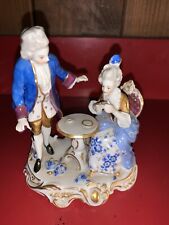 Antique Volkstedt Germany Porcelain Figurine Victorian Couple picture