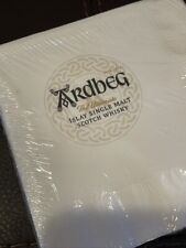 ARDBEG SCOTCH WHISKY COCKTAIL NAPKINS AWESOME RARE IMPOSSIBLE TO FIND BRAND NEW picture