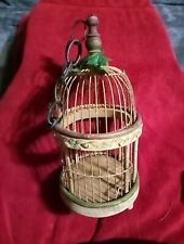 Antique Chinese BAMBOO/Metal  Bird CAGE Decorative HANDCRAFTED  picture