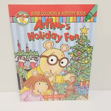 Vtg Arthur's Holiday Fun Super Coloring and Activity Book Christmas CLEAN picture