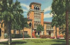 Sarasota FL Florida, Famous John Ringling Mansion House, Vintage Postcard picture