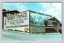 Berlin OH-Ohio, Heini's Place, Mini Wheel Cheese Shop, Vintage Postcard picture