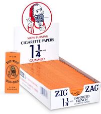 Zig-Zag 1 1/4 French Orange Rolling Papers: 24 Booklets, 32 Papers per Booklet picture