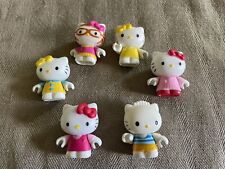 6 Vintage Hello Kitty Lego Figures Stamped Sanrio picture