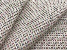 Clarence House Textured Colorful Upholstery Fabric- Pierrot / Oatmeal 4.65 yds picture