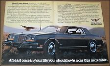 1979 Buick Riviera 2-Page Print Ad 1978 Car Auto Advertisement Salem Cigarettes picture
