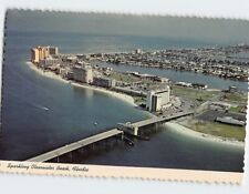 Postcard Aerial View Clearwater Beach Florida USA picture