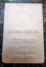 Vintage National Lead Co Cleveland Pure White Lead Dutch Boy Advertising Box picture