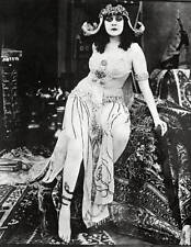 Theda Bara as Cleopatra sitting a Divan 1917 Historic Old Photo picture