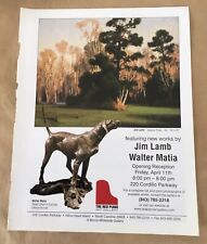 Jim Lamb Walter Matia gallery exhibition print ad 2003 vintage magazine art picture