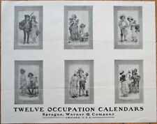Children on Advertising Calendars 1903 Advertising Item: 'Sprague, Warner & Co.' picture