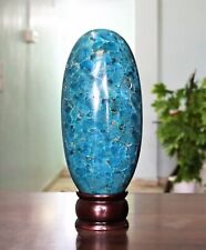 Large 170MM Natural Blue Apatite Chakra Healing Power Metaphysical Lingam picture