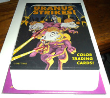 RARE Unfolded Proof Empty Box 48 WAX Pack 1986 1987 Uranus Strikes NO CARDS Ting picture