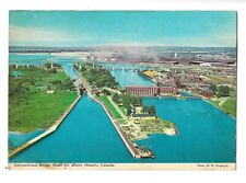 Sault Ste. Marie, Canada Postcard International Bridge Soo Locks About 1950s picture