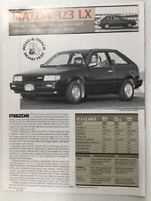 MazdaArt56 Article Road Test 1986 Mazda 323LX 323 LX May 1986 4 page picture