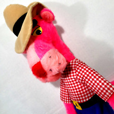Pink Panther Western Cowboy Rare Vintage 1980 Stuffed Toy 20 in - Stuffed Animal picture
