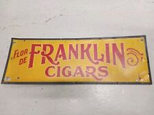 Antique Ben Franklin Cigars Tobacco Advertising Sign picture