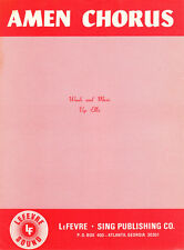 AMEN CHORUS Music Sheet-1959-VEP ELLIS-CHRISTIAN/GOSPEL/SACRED/RELIGIOUS picture