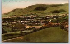 Mount Equinox. Manchester Vermont Hand Colored Postcard picture
