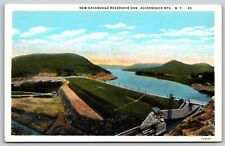 Postcard New Sacandaga Reservoir Dam, Adirondack Mts NY I27 picture