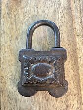 Vintage Antique Old European Ornate Padlock No Key Lock picture