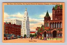 Boston MA-Massachusetts, New Home Office Building, Antique, Vintage Postcard picture