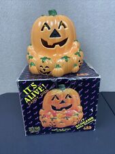 NCE Halloween Candy Dish It's Alive Pumpkin Jack-O-Lantern 1992 Vintage Works picture