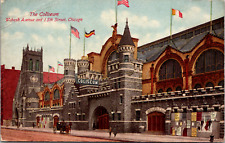 Chicago Illinois The Coliseum Arenas Wabash & 15th Vintage C. 1910 Postcard picture