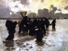 Dream-art Oil painting Oyster-Gatherers-Returning-John-Singer-Sargent-oil-paint picture